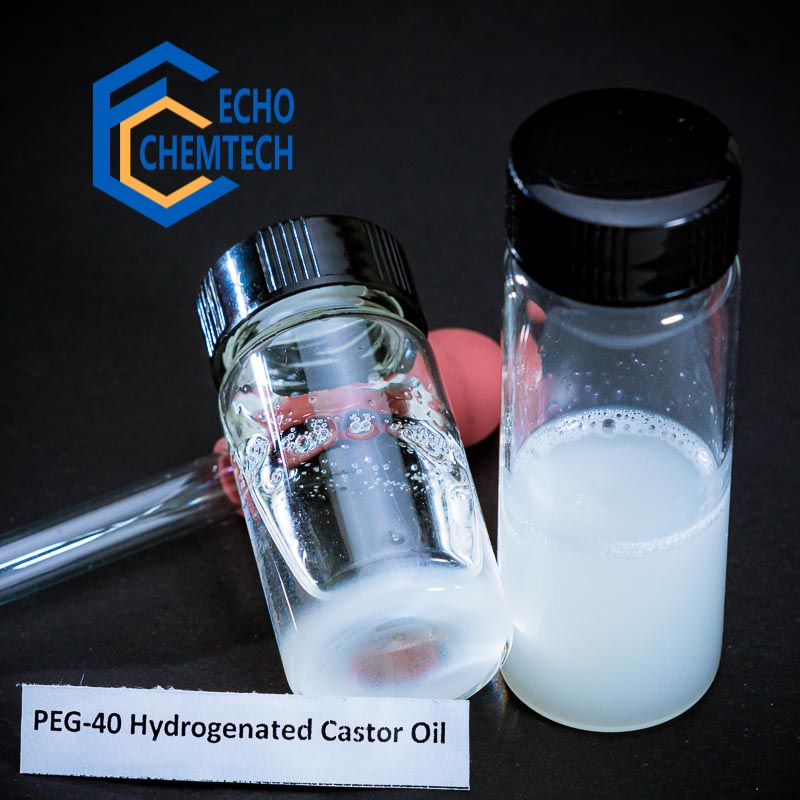 Olio di ricino idrogenato PEG-40, tensioattivo, emulsionante